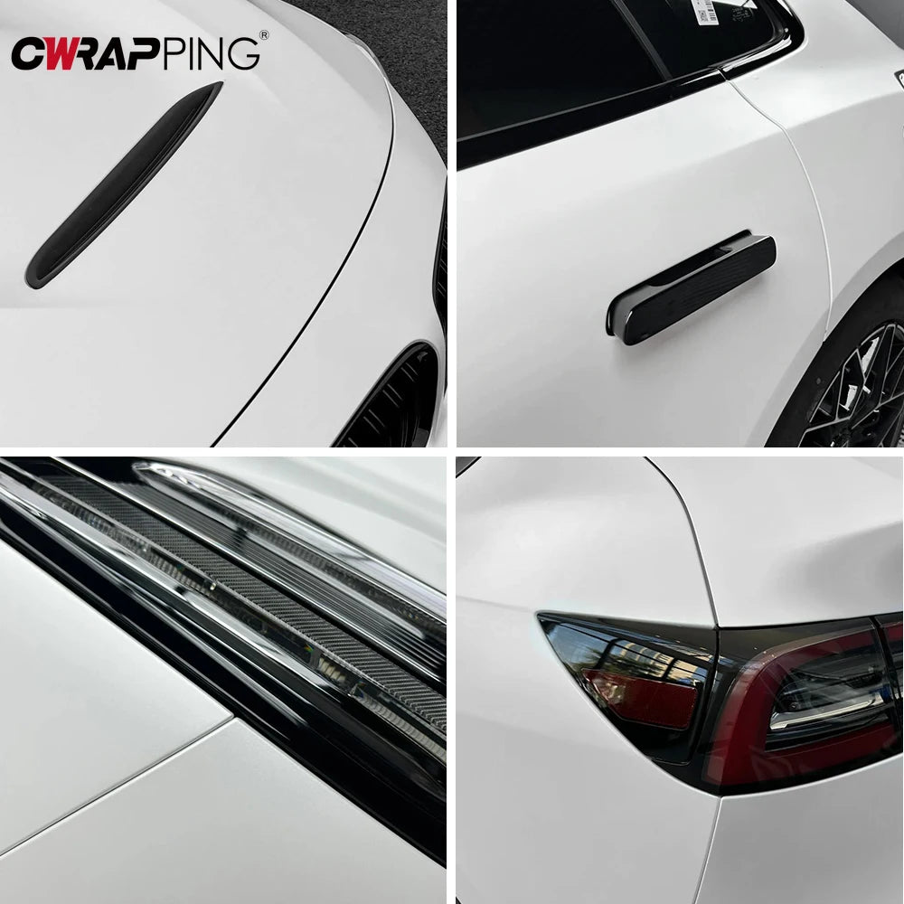 Matte White Vinyl Car Wrap Film Foil Sticker Universal Self-adhesion Waterproof Protection Film for Car Motorcycle Accessories