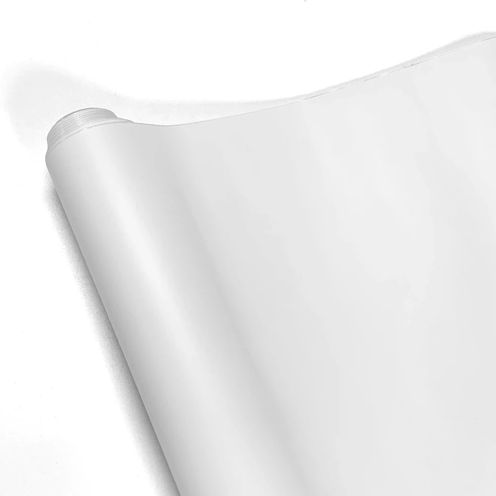 Matte White Vinyl Car Wrap Film Foil Sticker Universal Self-adhesion Waterproof Protection Film for Car Motorcycle Accessories