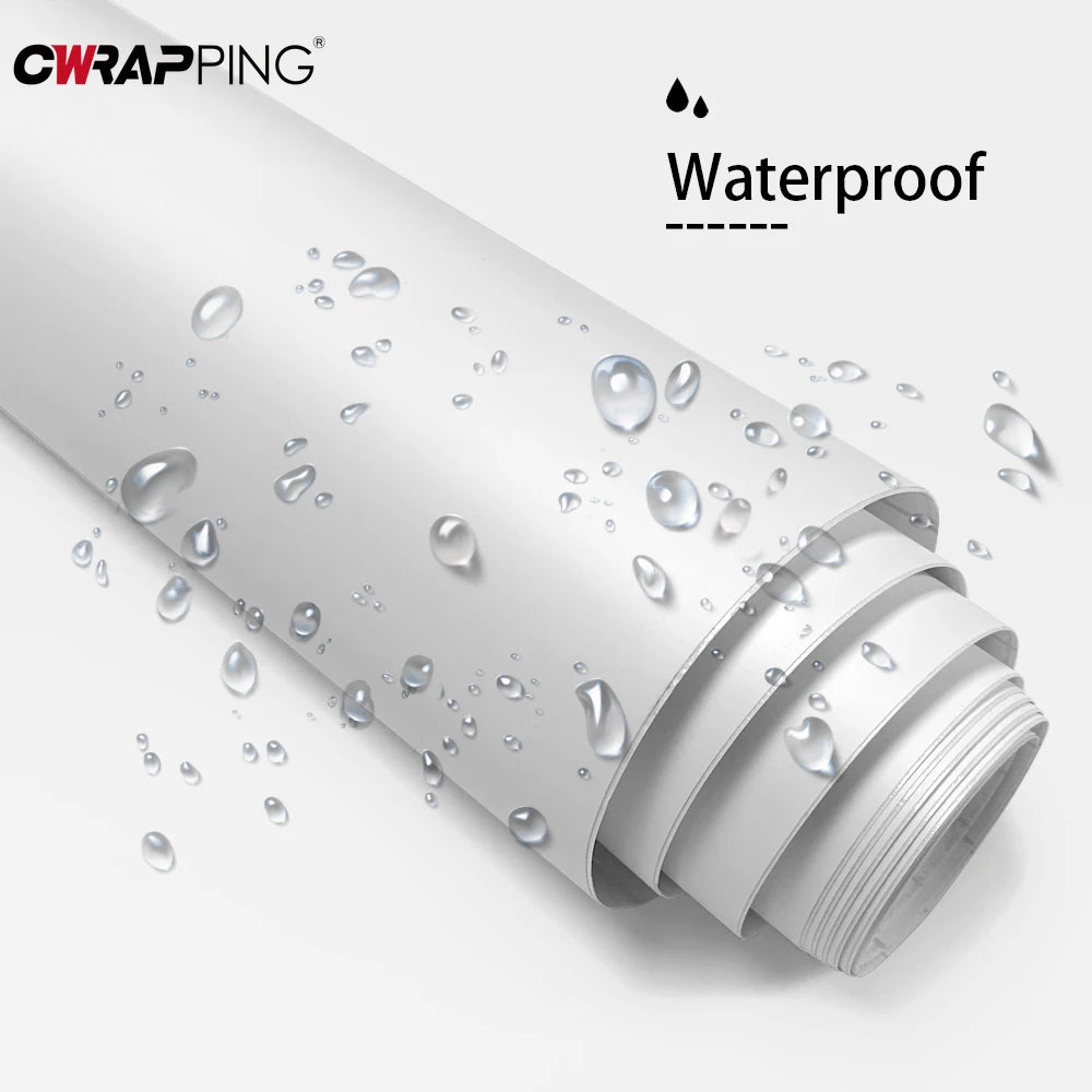 Matte White Vinyl Car Wrap Film Foil Sticker Universal Self-adhesion Waterproof Protection Film for Car Motorcycle Accessories